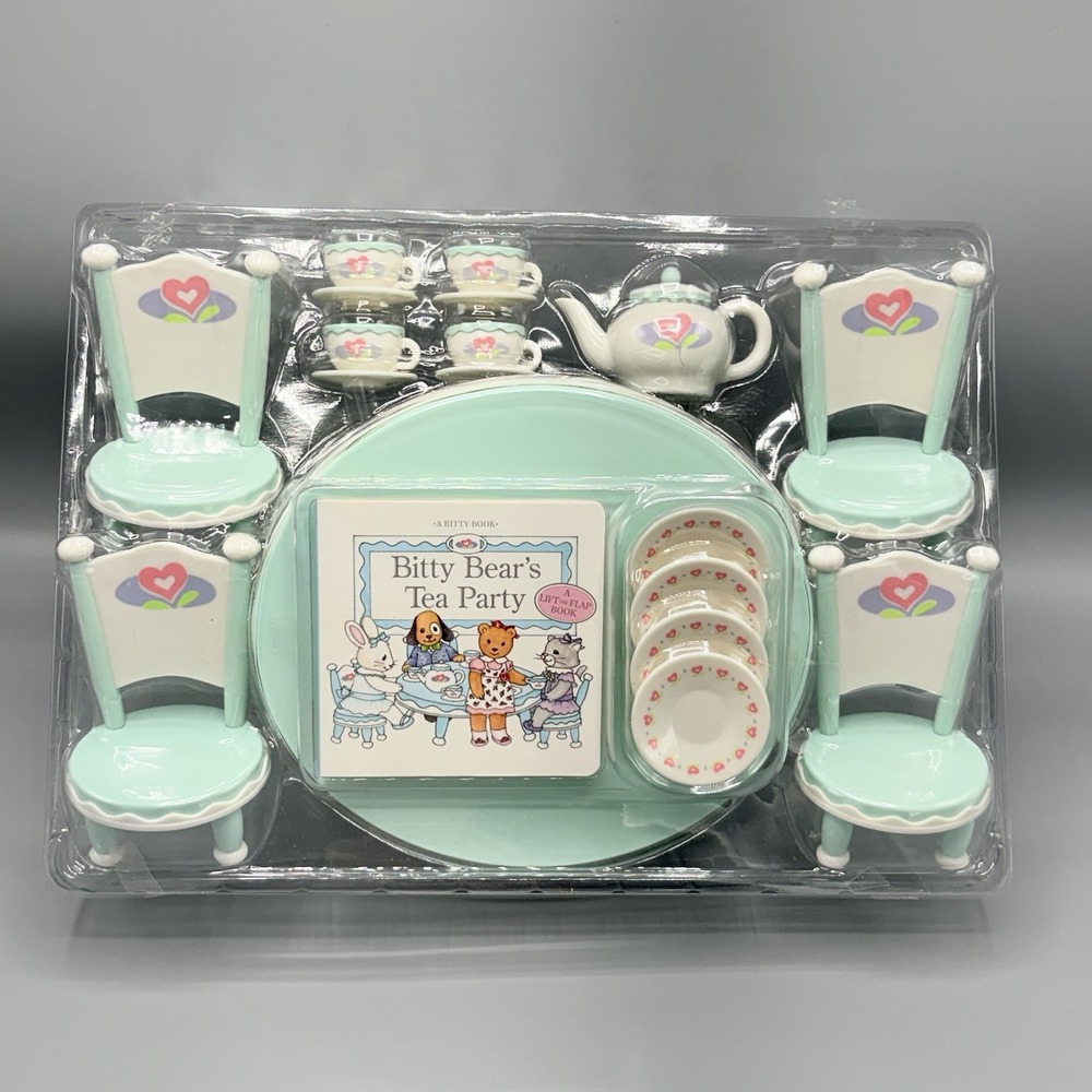 Vintage Bitty Baby Bitty Bear's Tea Party Set NEW Retired Set